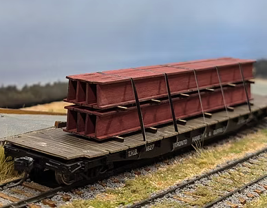 Osborn Model Kits 1143 HO Scale 40' Steel Beam Load Kit (8 Pack)