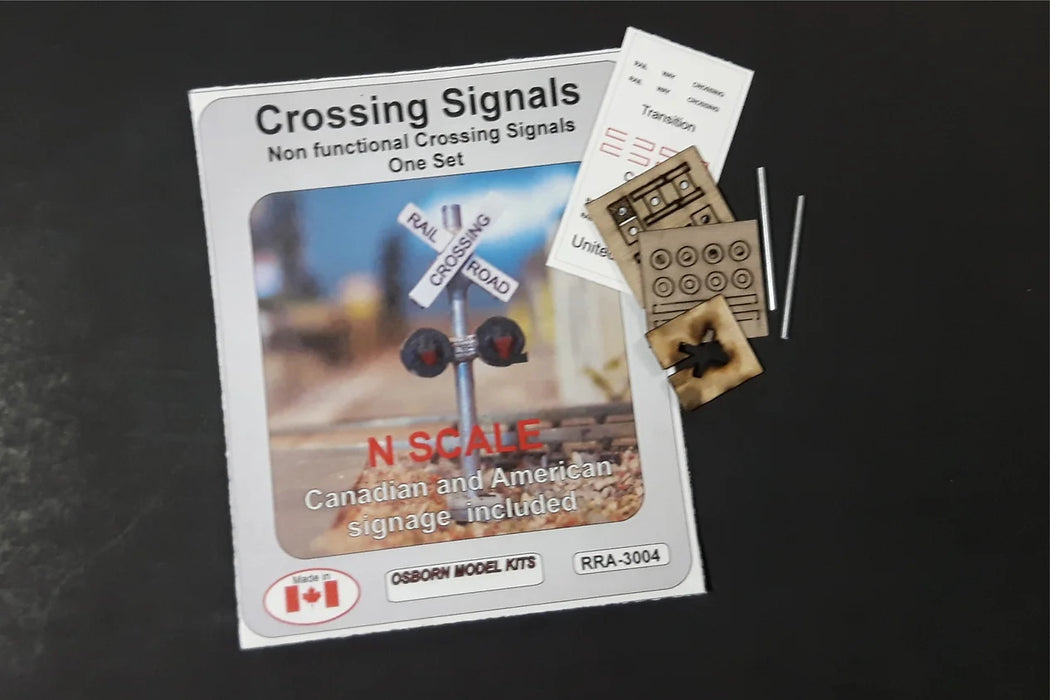 Osborn Model Kits 3004 N Scale Crossing Signal Kit