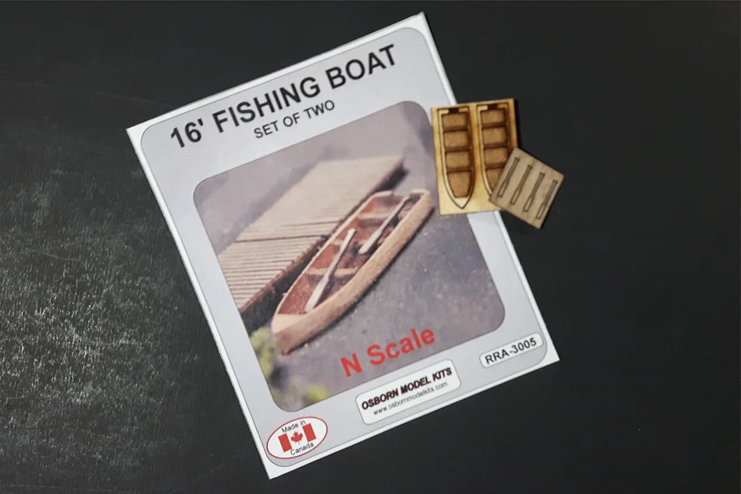 Osborn Model Kits 3005 N Scale 16' Rowboat Kit