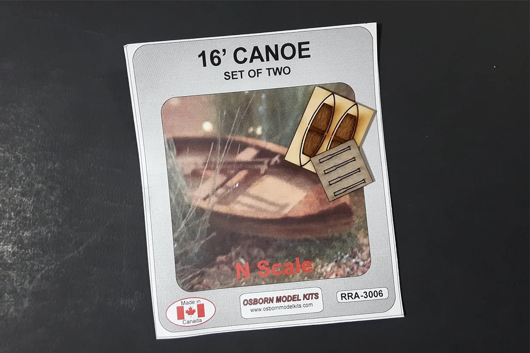 Osborn Model Kits 3006 N Scale Canoe Kit