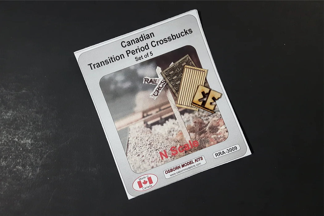 Osborn Model Kits 3009 N Scale Transition Era Crossbucks Kit