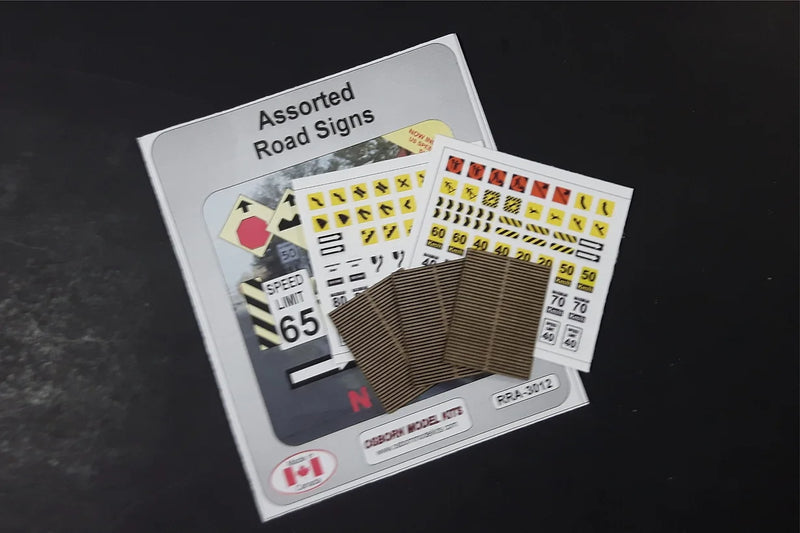 Osborn Model Kits 3012 N Scale Road Signs Assorted Kit