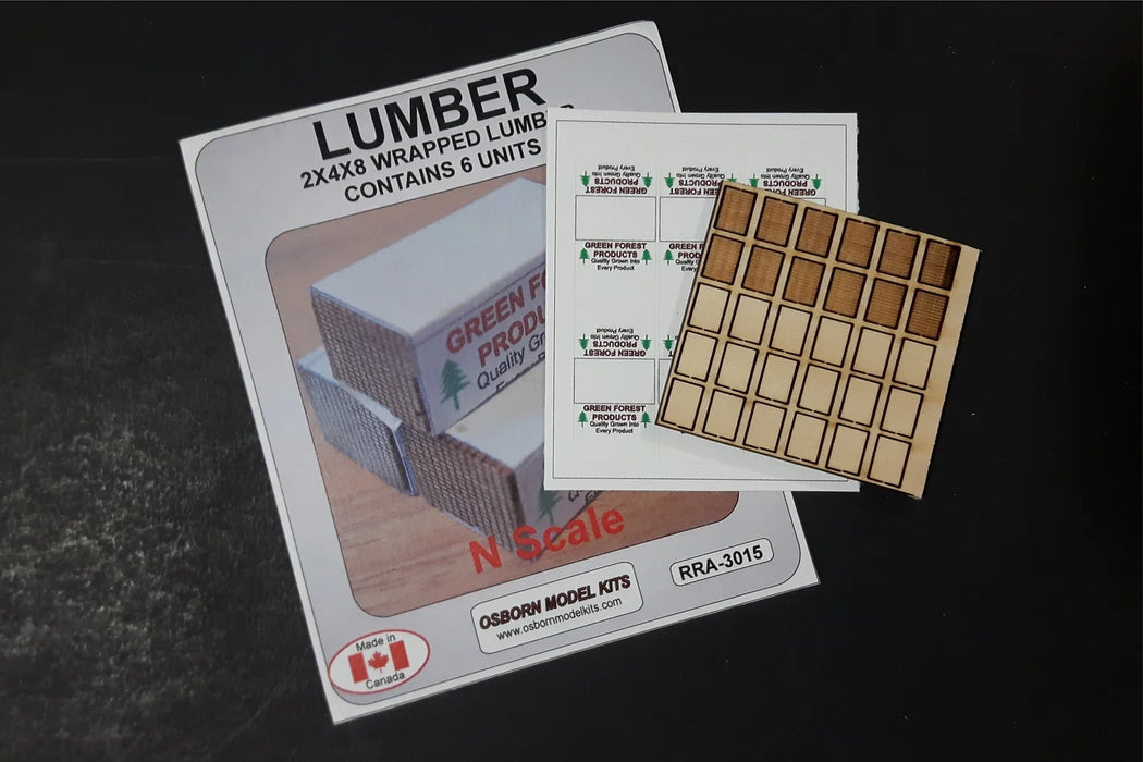 Osborn Model Kits 3015 N Scale Wrapped Lumber Kit