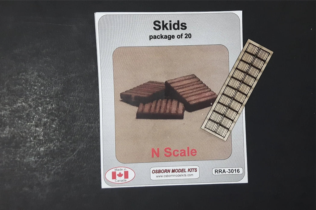 Osborn Model Kits 3016 N Scale Skids Kit (20 Pack)