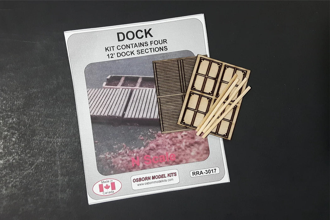 Osborn Model Kits 3017 N Scale Dock for Boats Kit