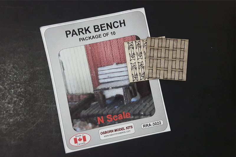 Osborn Model Kits 3022 N Scale Park Benches Kit (10 Pack)