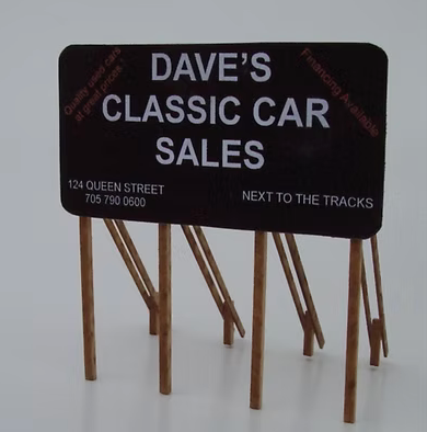 Osborn Model Kits 3024 N Scale Standard Billboard Kit