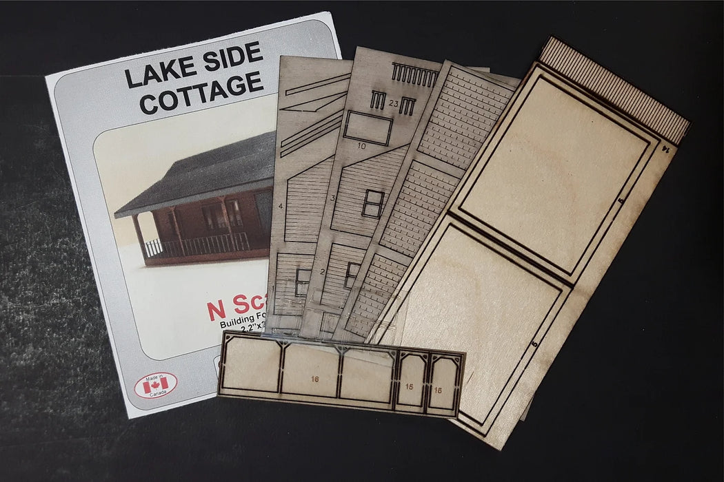 Osborn Model Kits 3025 N Scale Lakeside Cottage Craftsman Kit