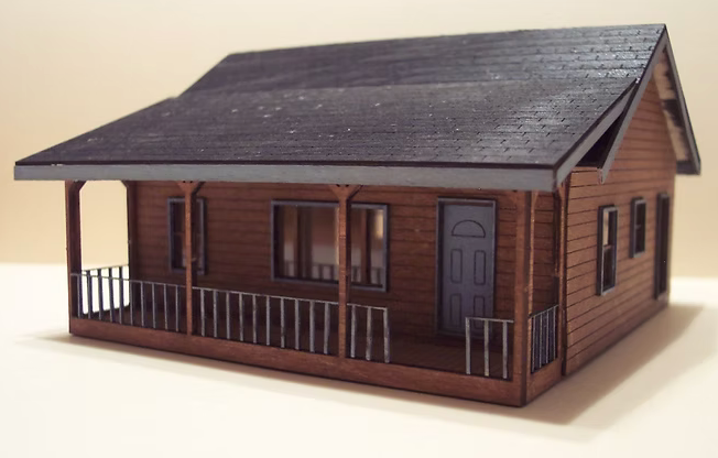 Osborn Model Kits 3025 N Scale Lakeside Cottage Craftsman Kit