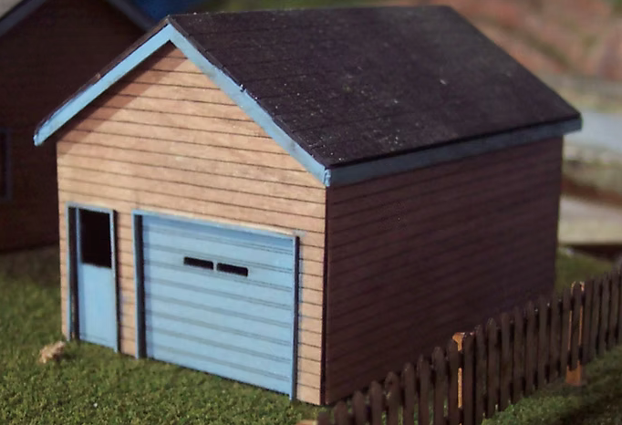 Osborn Model Kits 3026 N Scale Garage Craftsman Kit