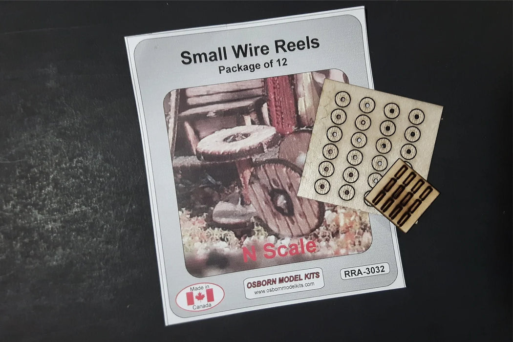 Osborn Model Kits 3032 N Scale Small Wire Wheels Kit (12 Pack)