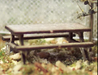 Osborn Model Kits 3034 N Scale Picnic Table Kit (6 Pack)
