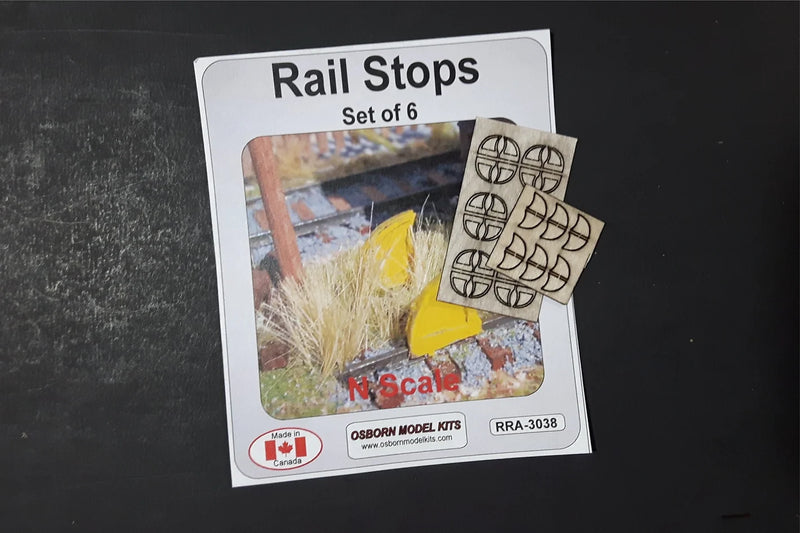 Osborn Model Kits 3038 N Scale Rail Stops Kit