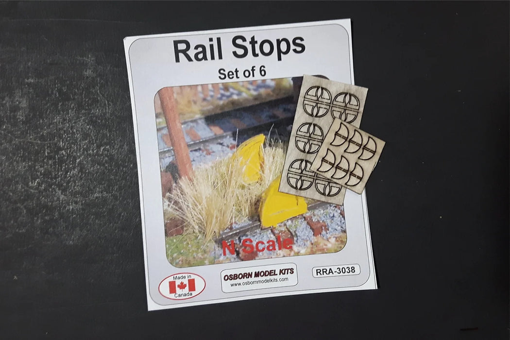 Osborn Model Kits 3038 N Scale Rail Stops Kit