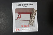 Osborn Model Kits 3040 N Scale Road Barricades Kit