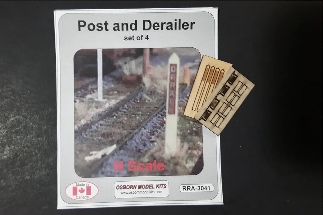 Osborn Model Kits 3041 N Scale Derail Post Kit