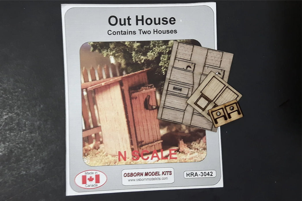 Osborn Model Kits 3042 N Scale Outhouse Kit