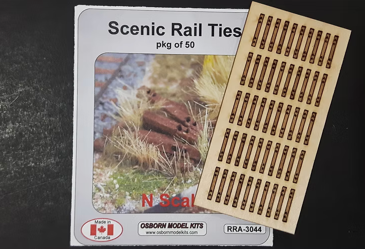 Osborn Model Kits 3044 N Scale Scenic Ties Kit