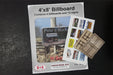 Osborn Model Kits 3050 N Scale 4x8 Billboard Kit 4 Pack with 12 Assorted Decals