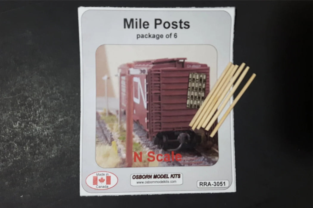 Osborn Model Kits 3051 N Scale Mile Post (20 Pack)