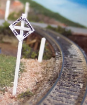 Osborn Model Kits 3054 N Scale Railway Crossing Sign Kit