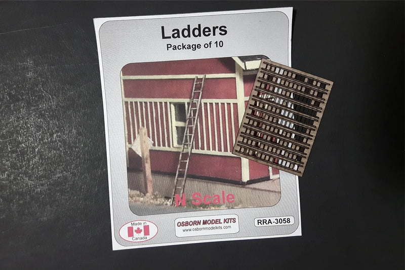 Osborn Model Kits 3058 N Scale Ladders (10 Pack)