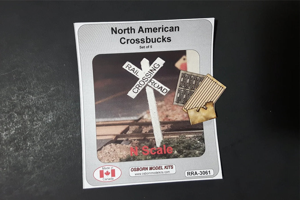 Osborn Model Kits 3061 N Scale U.S. Style Cross Bucks Kit