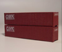 Osborn Model Kits 3064 N Scale 40' Intermodal Containers Kit