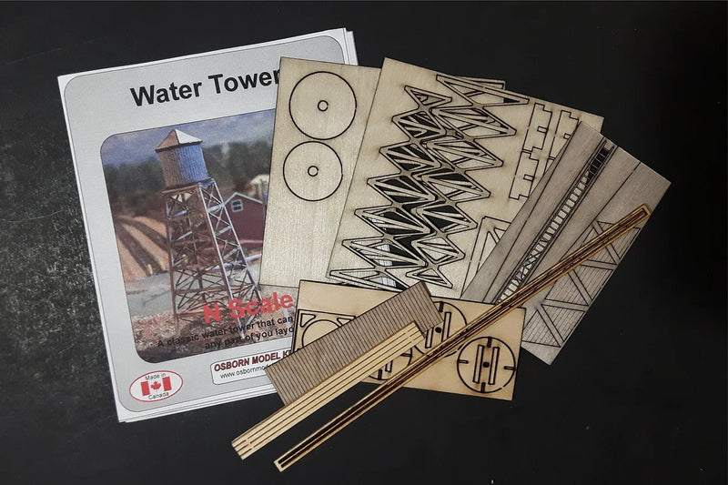 Osborn Model Kits 3066 N Scale Water Tower Kit