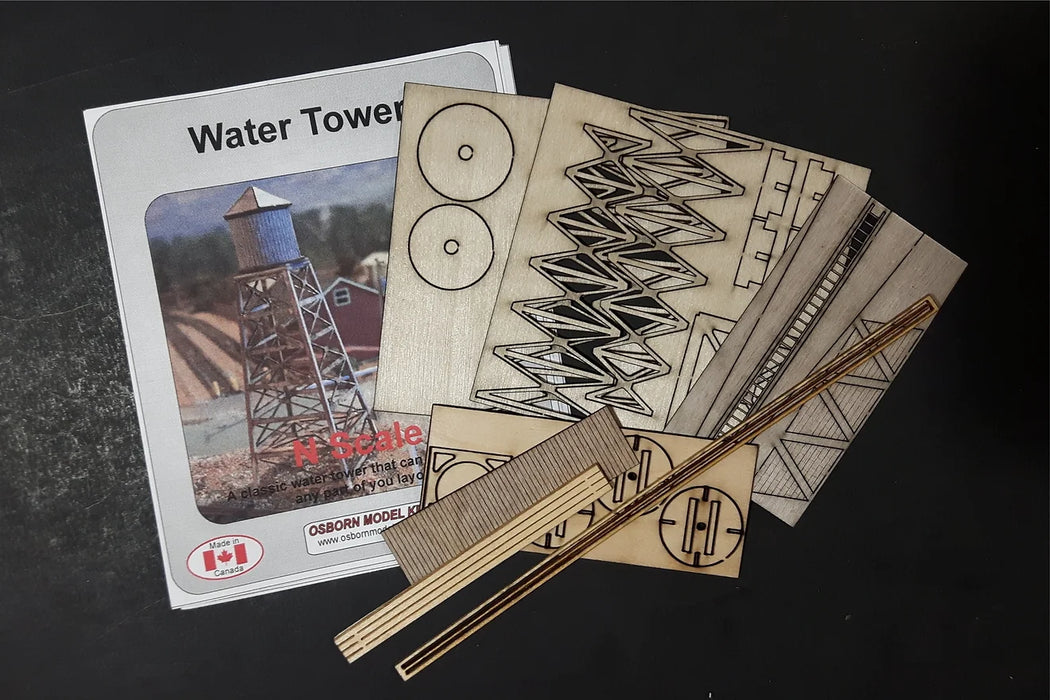 Osborn Model Kits 3066 N Scale Water Tower Kit