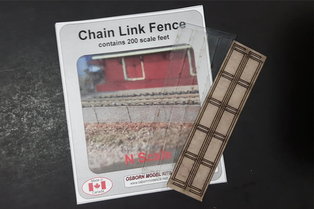 Osborn Model Kits 3071 N Scale Chain Link Fence Kit