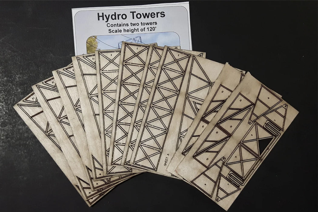 Osborn Model Kits 3080 N Scale Power Line Towers Kit