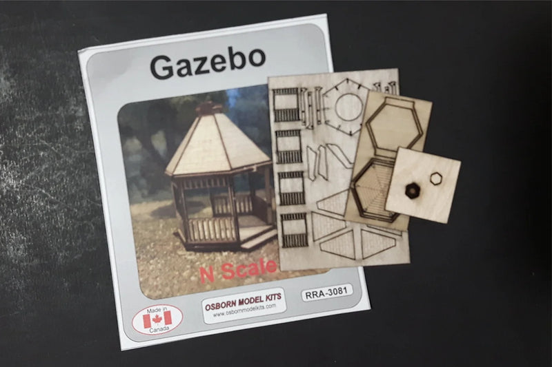 Osborn Model Kits 3081 N Scale Gazebo Kit