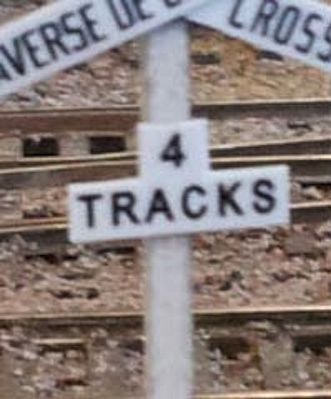 Osborn Model Kits 3085 N Scale Crossbuck Track Numbers