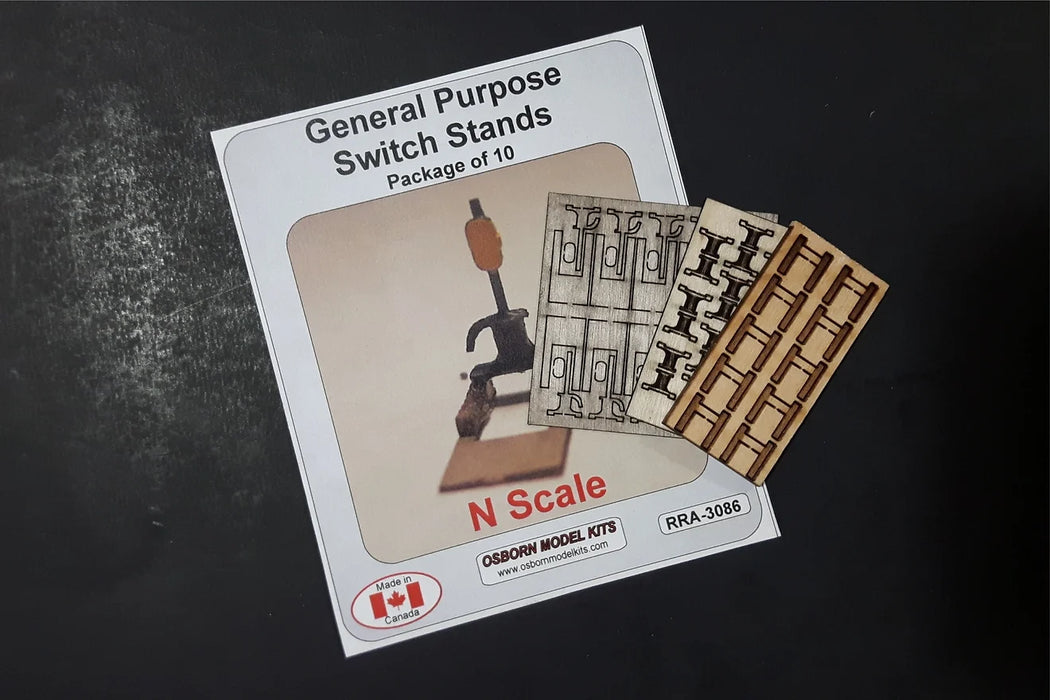 Osborn Model Kits 3086 N Scale General Purpose Switch Stands Kit