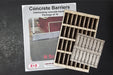 Osborn Model Kits 3087 N Scale Concrete Barriers Kit