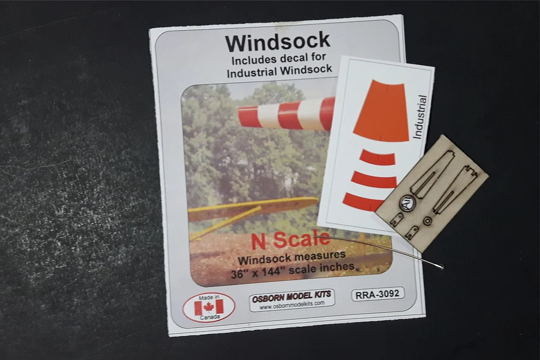 Osborn Model Kits 3092 N Scale Wind Sock Kit