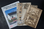 Osborn Model Kits 3102 N Scale Two Bedroom Bungalow Craftsman Kit