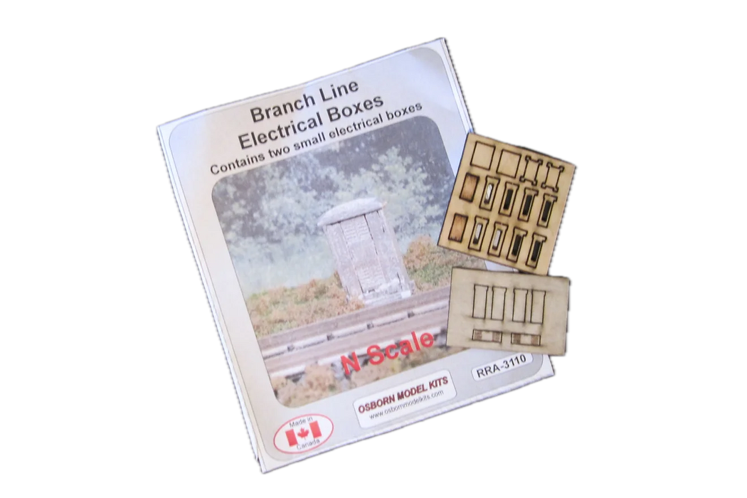 Osborn Model Kits 3110 N Scale Branch Line Electrical Boxes Kit (2 Pack)