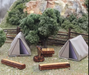 Osborn Model Kits 3113 N Scale Camp Scene Kit