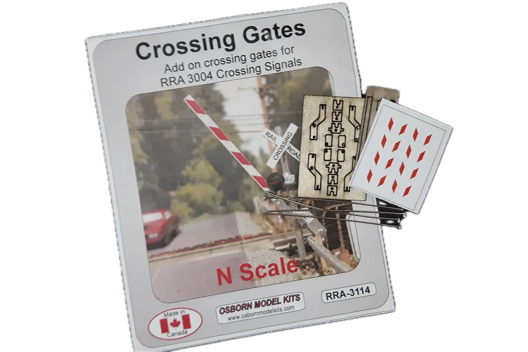 Osborn Model Kits 3114 N Scale Crossing Gate Add On Kit