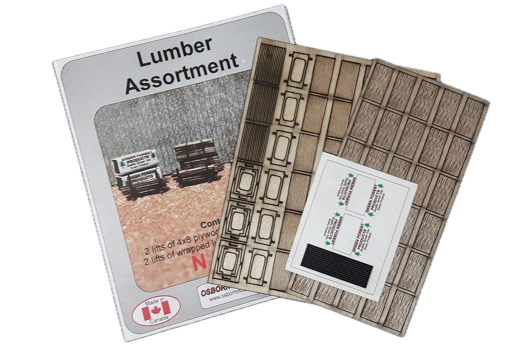 Osborn Model Kits 3116 N Scale Lumber Assortment Kit