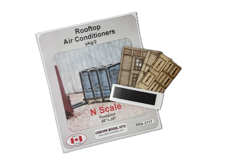Osborn Model Kits 3117 N Scale Rooftop Air Conditioner Kit