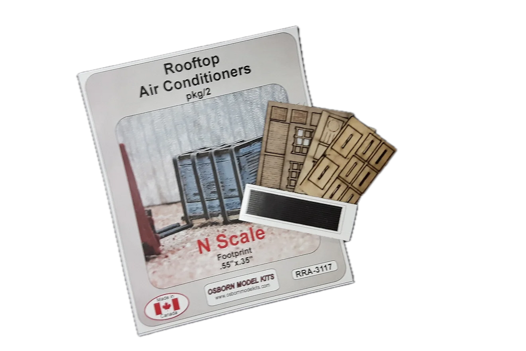 Osborn Model Kits 3117 N Scale Rooftop Air Conditioner Kit