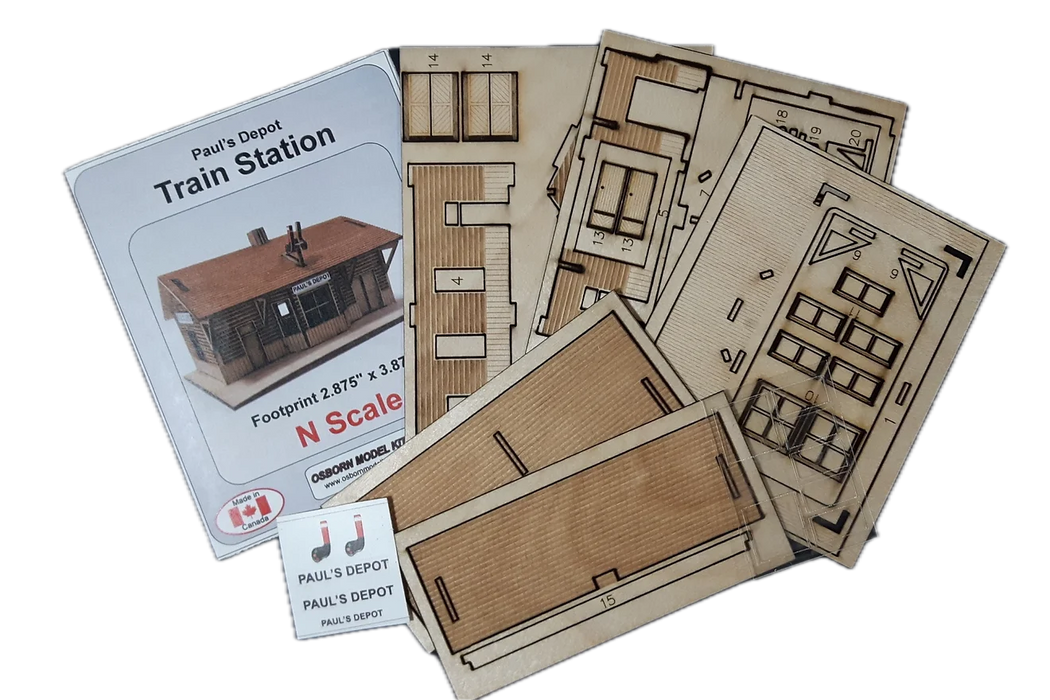 Osborn Model Kits 3119 N Scale Paul's Depot Kit