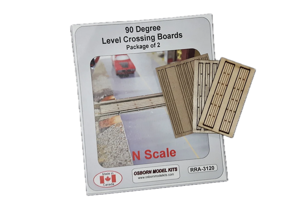 Osborn Model Kits 3120 N Scale Level Crossing Boards Kit (2 Pack)