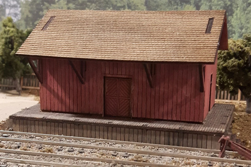 Osborn Model Kits 3121 N Scale General Purpose Freight Shed Kit
