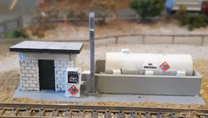 Osborn Model Kits 3122 N Scale Diesel Fueling Station Kit