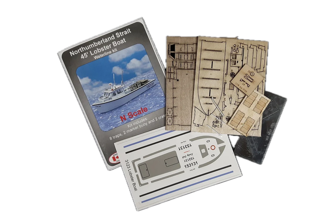 Osborn Model Kits 3123 N Scale Lobster Boat Kit