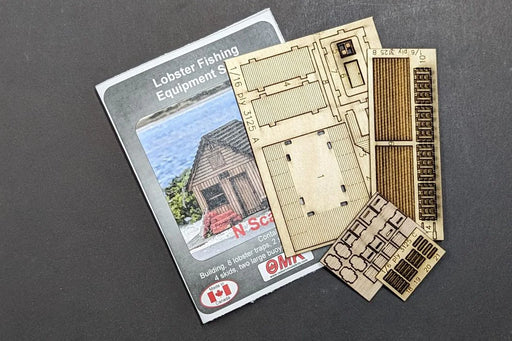Osborn Model Kits 3125 N Scale Lobster Fishing Equipment Shed Kit